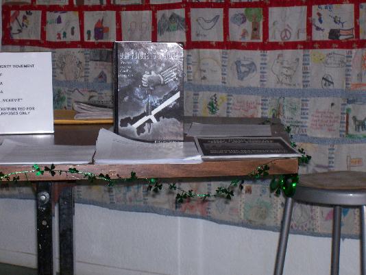 Our Future is History along with \"Why I cry for a Cornishman\" was on display at a recent Irish Republican POW art show in Albuquerque New Mexico.