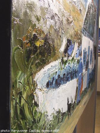 Christian Sanséau. Relief de la peinture au couteau. Christian Sanséau. Relief de la peinture au couteau.