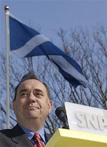 Alex Salmond  Premier Ministre d\'Écosse et leader du SNP   parti national écossais.