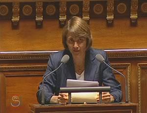 Christine Albanel ministre de la Culture et de la Communication.