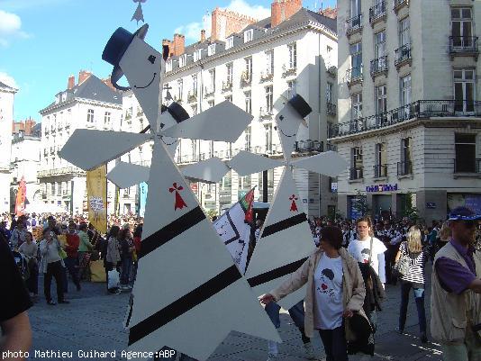 Troisième Breizh Parade à Nantes pendant la Saint Yves Gouel Erwan 2008.
