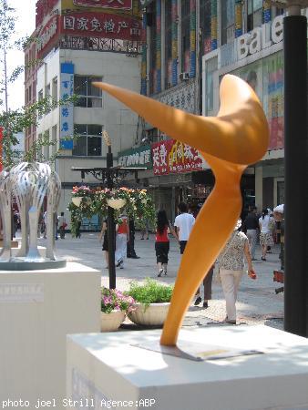 Dans les rues de Pékin.