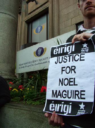One of the many protests that have taken place in support of Noel Maguire\'s repatriation case