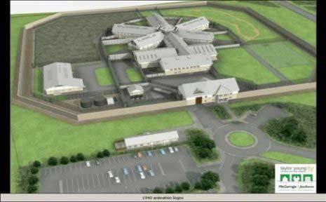 A vision of the new prison in Jurby Isle of Man