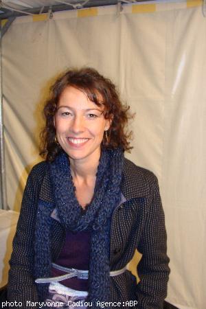 Gwennyn Louarn au salon. Gwennyn Louarn au salon.