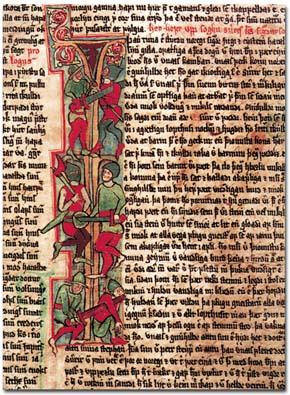 \"Arni Magnusson Institute is a research institute within the University of Iceland which preserves the Icelandic manuscripts [above] that were delivered to the nation in the period 1971-1997 after having been kept in Danish museums for three centuries.\"