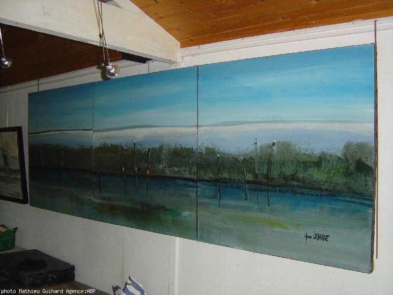 Triptyque \"Au fil de la vie\" (2006) une de ses dernières oeuvres. Triptyque \"Au fil de la vie\" (2006) une de ses dernières oeuvres.