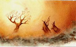 Peinture de Marilys Douvisi et Eric Bouancheau artistes peintres originaires de Rochefort-en-Terre