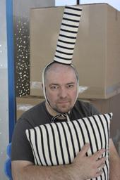 Hervé Matejewski a travaillé sur le tissu de marinière proposé par
Armor Lux