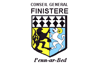 Flag of the General Council of Finistère the council with which Cornwall is cooperating with