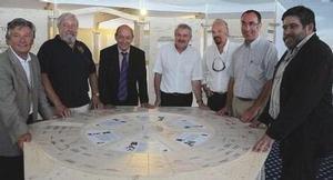 Inauguration. La table d\'orientation. Photo FIL.