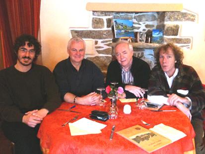 De gauche à droite  Damien Litaud (Last Exit)  Gilles Lozac\'hmeur 
(L\'Oz)  Jean-Yves Le Corre (Coop Breizh) et Alain Le Meur (Keltia)