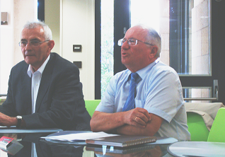 Patrick Mareschal en compagnie de Bernard Deniaud.