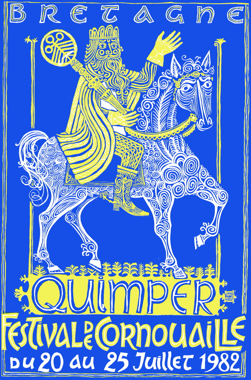 L\'affiche 1982 par un artiste breton : Pierre Toulhoat.