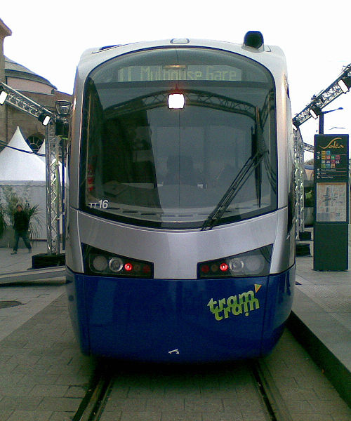 Voici un rame du futur tram-train Mulhouse-Vallée de la Thur