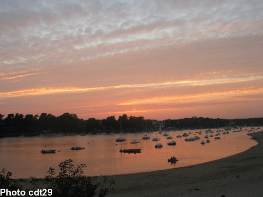 Coucher de soleil sur Bénodet