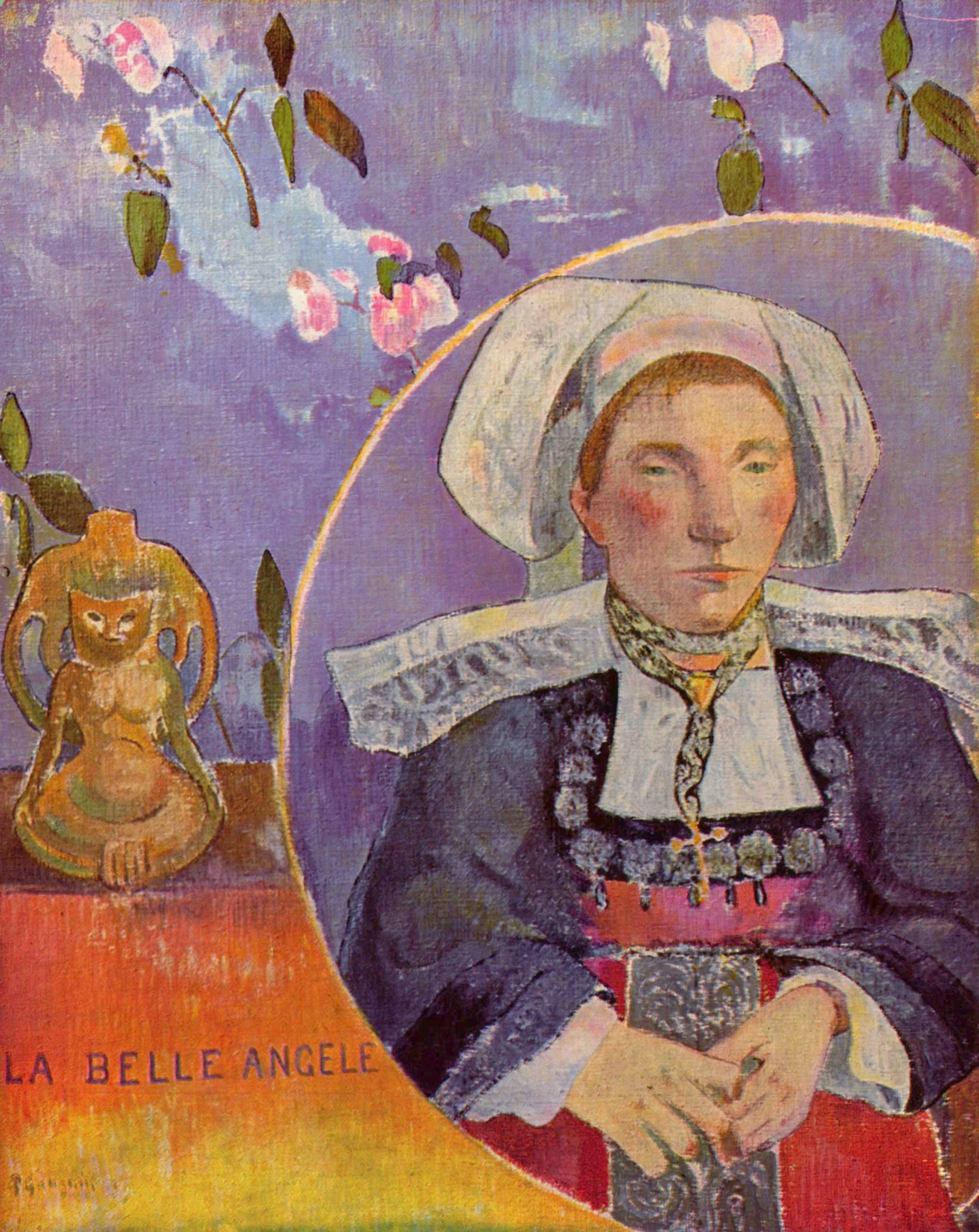 La Belle Angèle peinte par Paul Gauguin. La Belle Angèle peinte par Paul Gauguin.