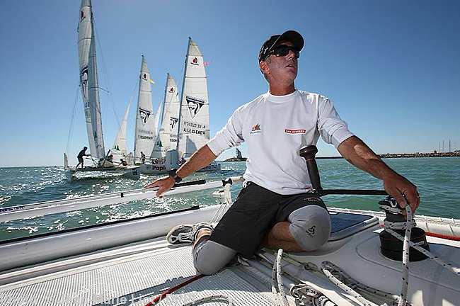 Loïck Peyron à La Grande Motte 2010. © Jean-Marie Liot/DPPI.