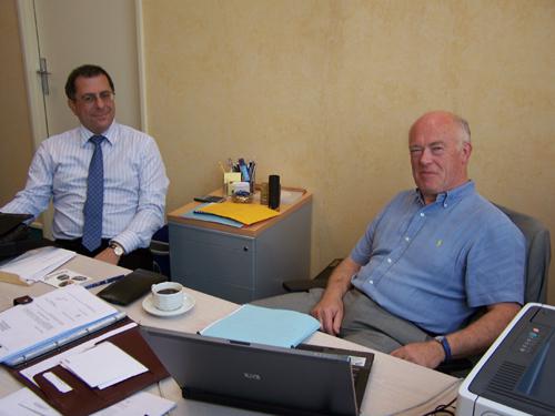 Dominique Ciccone rener kentañ Triskalia ha Jean-Bernard Solliec rener diwezhañ Coopagri.