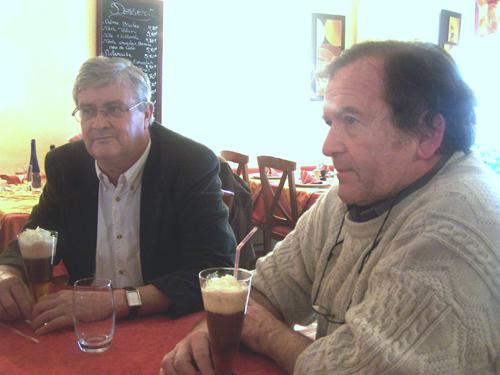 Charlie Grall ha Martial Menard ouzh stur ar saloñs abaoe ar bloavezh kentañ.