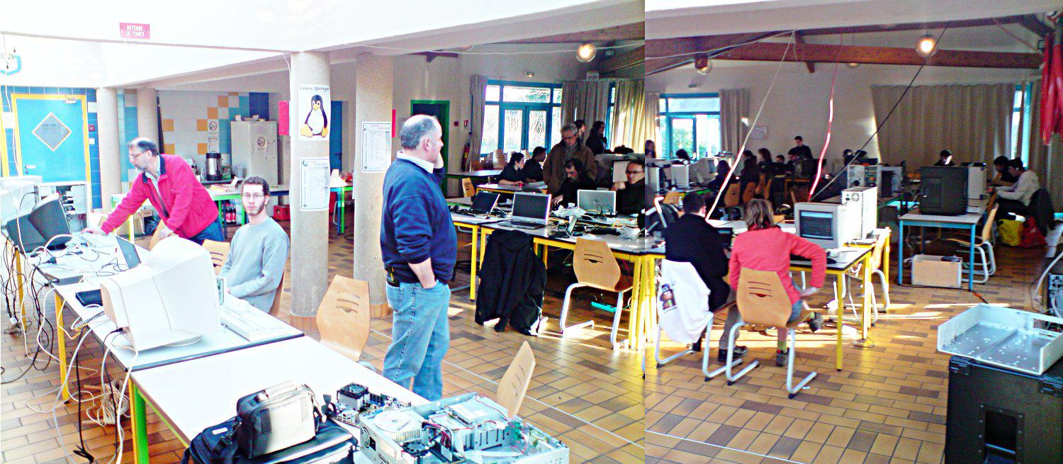Install-party à Gouesnac\'h en 2009