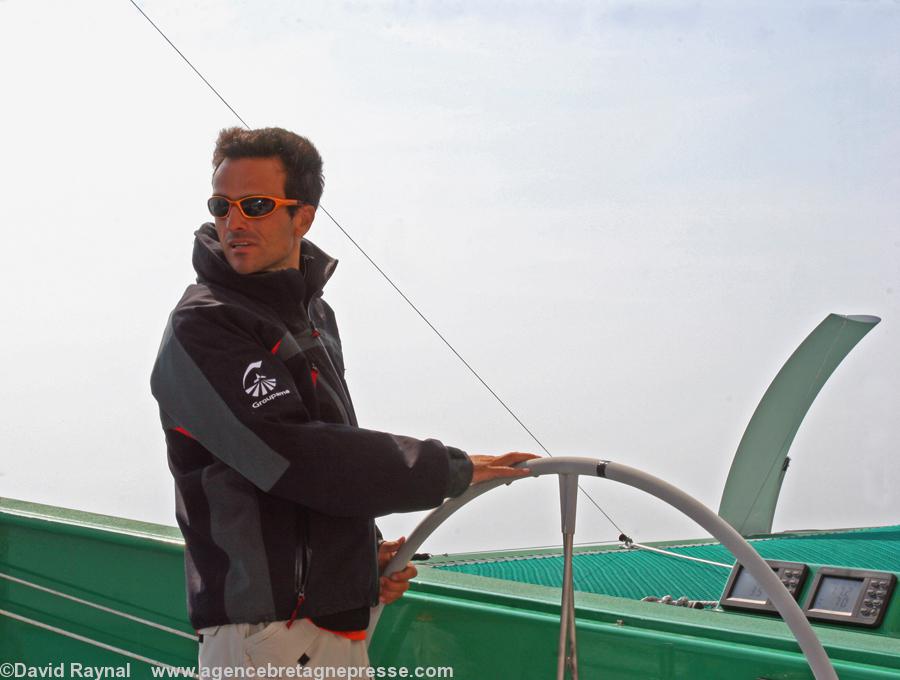 Franck Cammas vainqueur de la 9e Route du Rhum-La Banque Postale. Franck Cammas vainqueur de la 9e Route du Rhum-La Banque Postale.