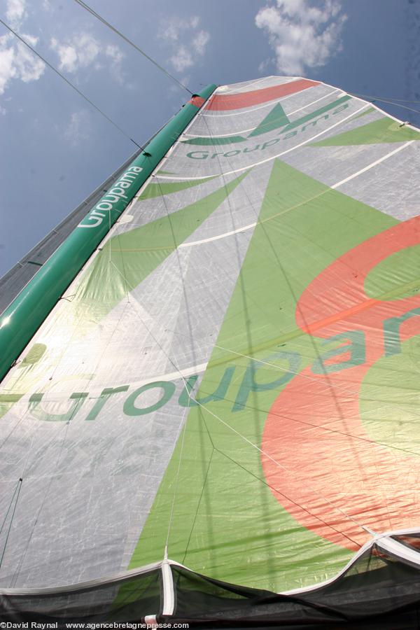 A bord de Groupama 3. A bord de Groupama 3.