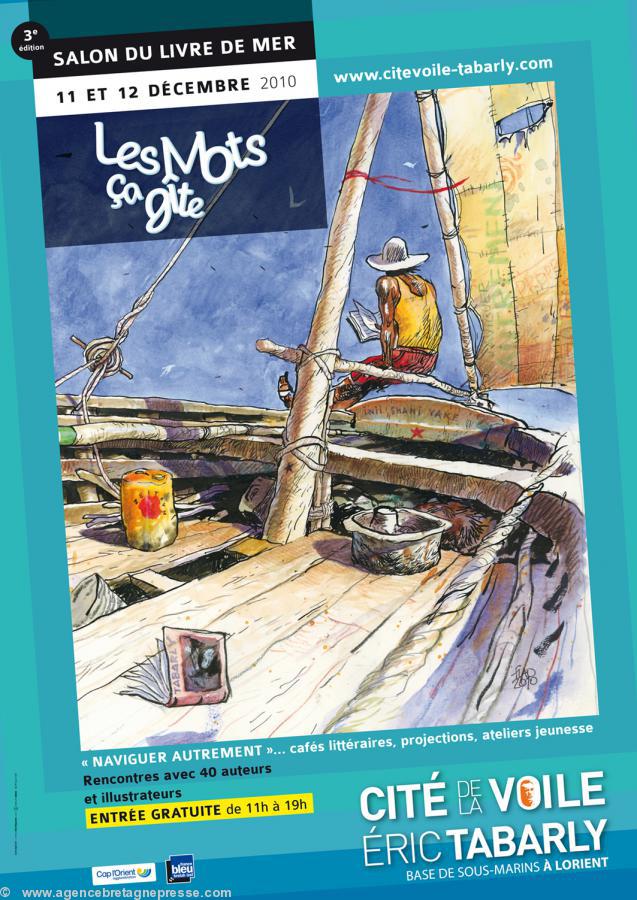 Affiche 2010 dessinée par Bruno Pilorget illustrateur jeunesse.