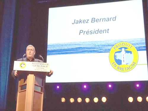 Jakez Bernard prezidant Produit en Bretagne