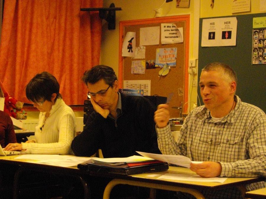 Le co-président de Diwan Breizh François-Gael Rios le président du collège Diwan de Kemper