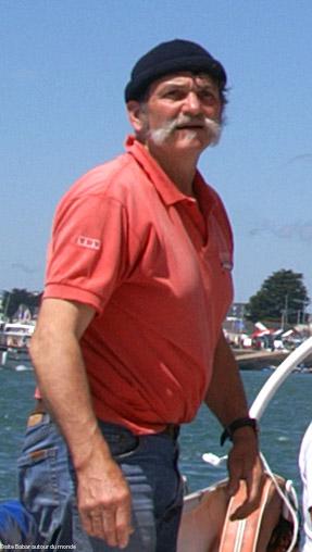 Pierre Raffin-Caboisse navigue sur Babar un ancien langoustier construit au chantier du Guip à l\'Ile-aux-Moines.