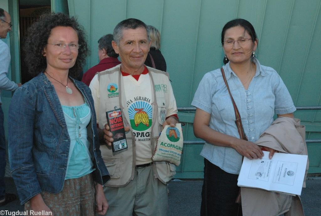 De gauche à droite : Claudine Debrassier Segundo Gilberto Rodriguez Ortiz Purificación Cruz-Phélippé.