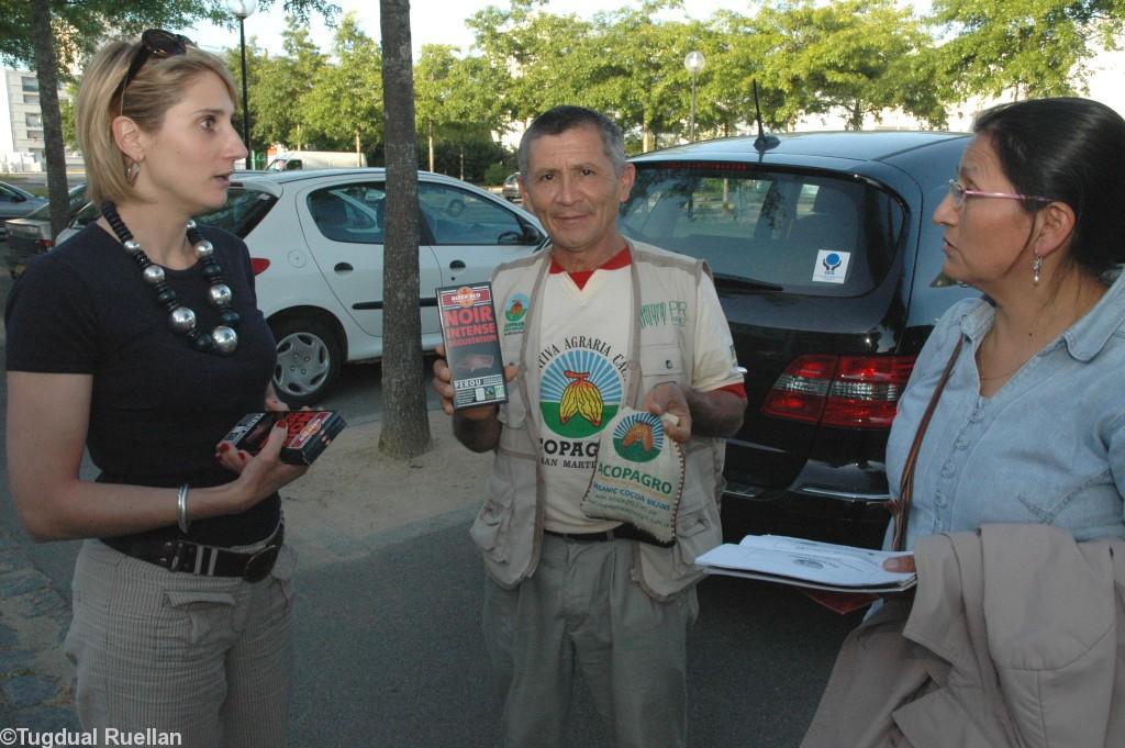 De gauche à droite : Mathilde Tolphin (Alter Eco) Segundo Gilberto Rodriguez Ortiz Purificación Cruz-Phélippé