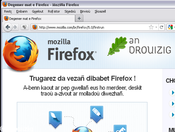 Mozilla Firefox e brezhoneg handelv 5.0
