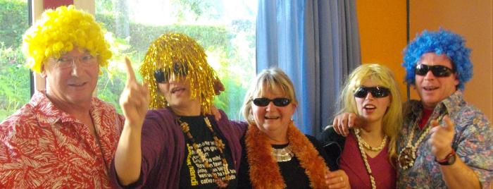 Petit spectacle des 2e année en juin : \"Kentelioù noz kentelioù deiz sur eo n\'eo ket ar baradoz / lecçons le jour leçon la nuit sur c\'est pas le paradis ...\"