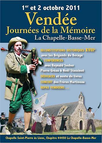 Une journée historique vendéenne à la Chapelle Basse-Mer en Bretagne