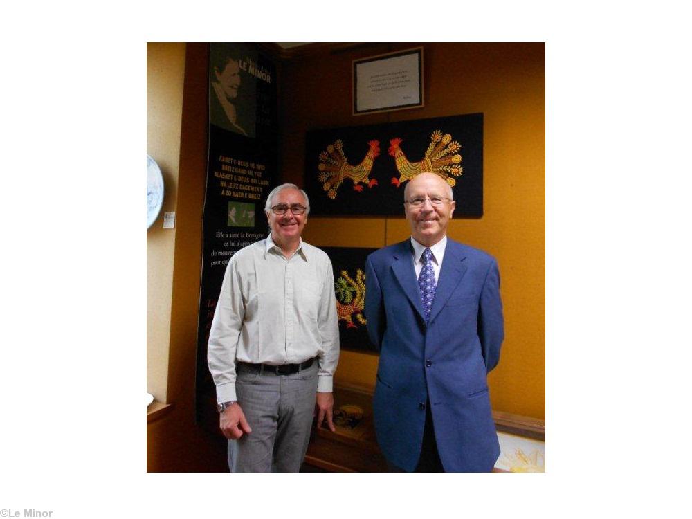 Gildas Le Minor et Bernard Le Floc\'h à Pont-l\'Abbé.