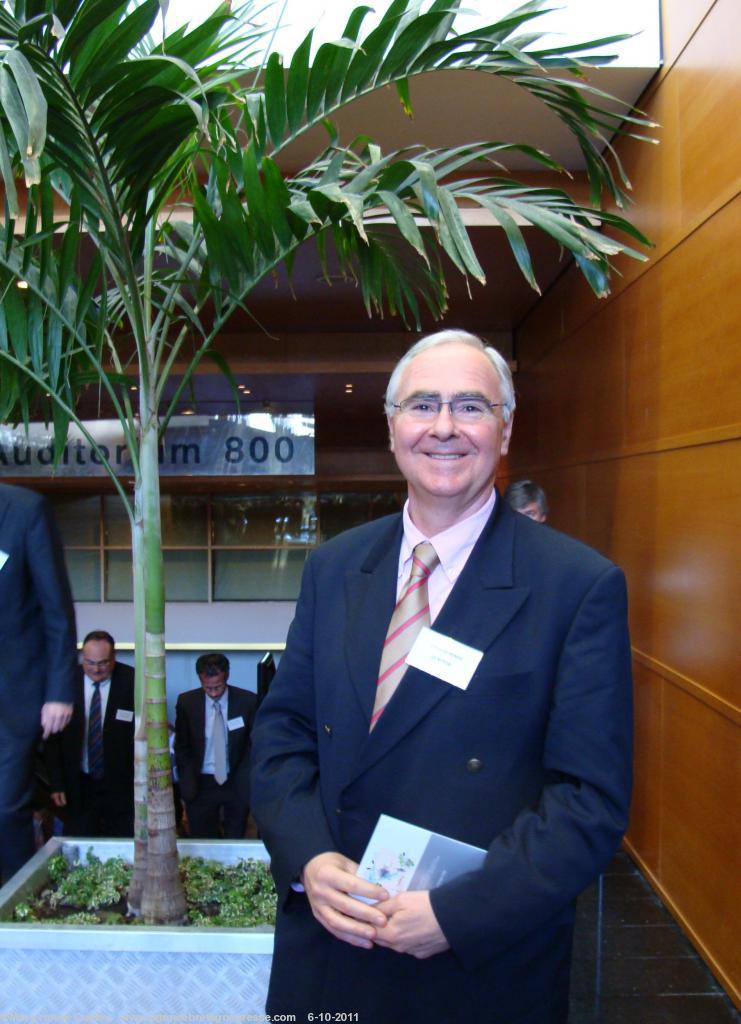 Gildas Le Minor à Nantes. Lors de l\'Assemblée générale <i>Produit en Bretagne</i> en février 2009.