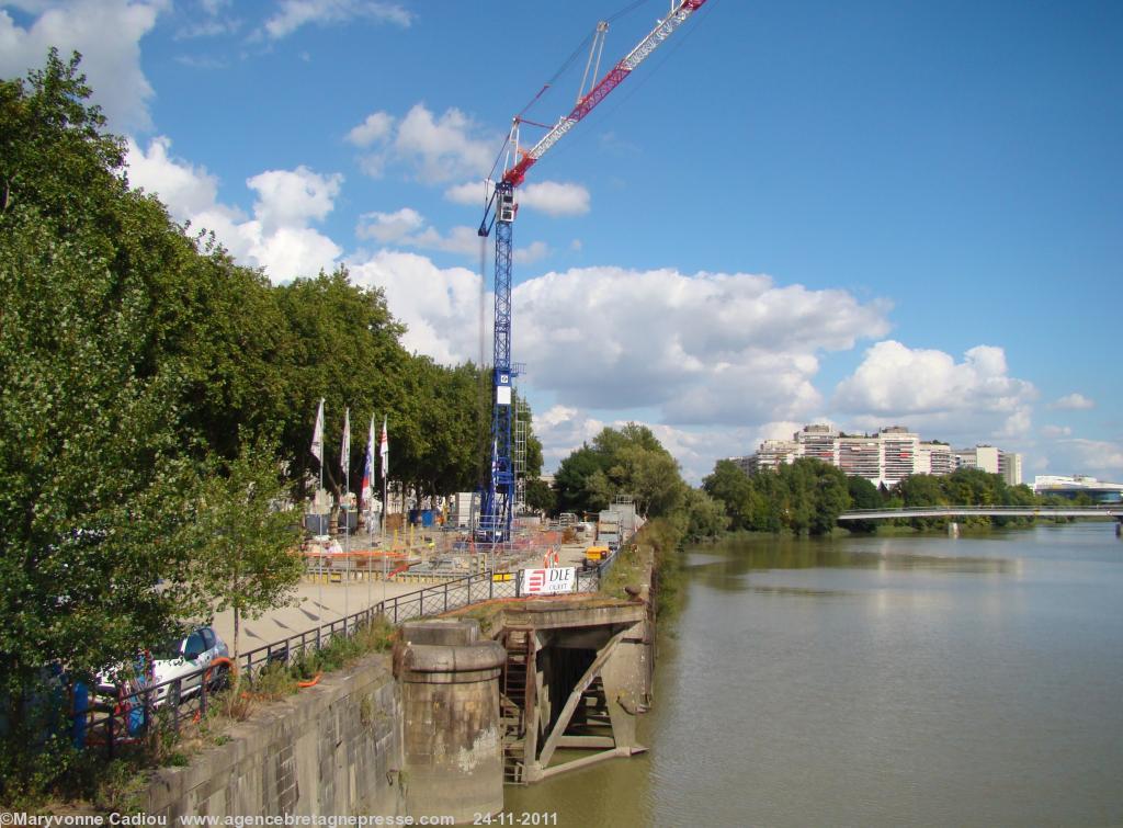 Vue sur la pointe de l\'ancienne Île Gloriette. Vue sur la pointe de l\'ancienne Île Gloriette.
