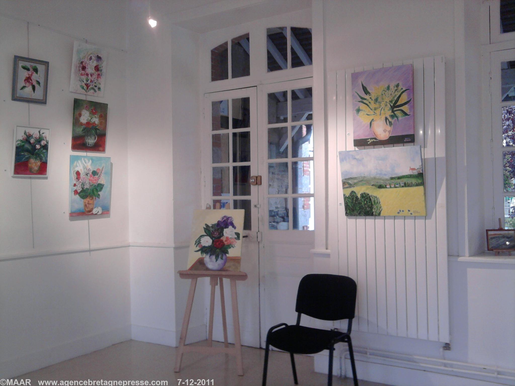 Vu d\'ensemble des peintures