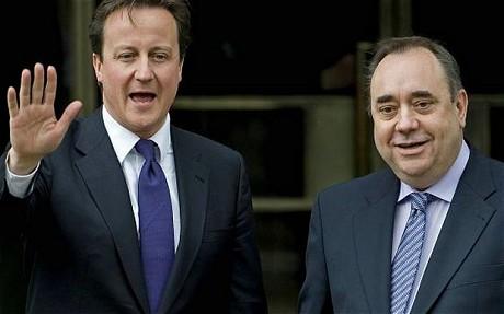 David Cameron  Premier Ministre du Royaume-Uni  Alex Salmond  Premier Ministre d\'Ecosse
