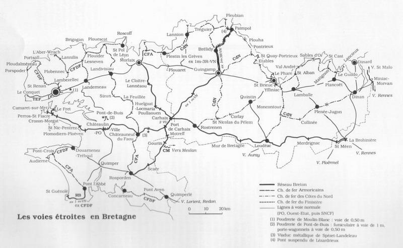 La carte du Réseau Breton La carte du Réseau Breton