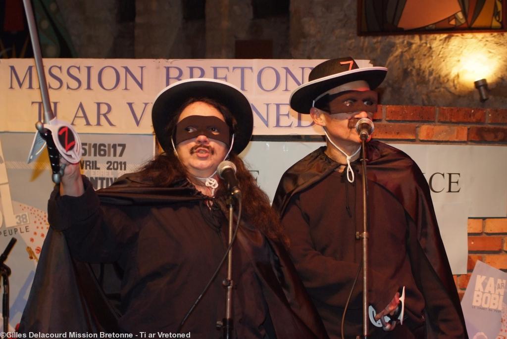 Zorro et Zorrette après le Kan ar Bobl
