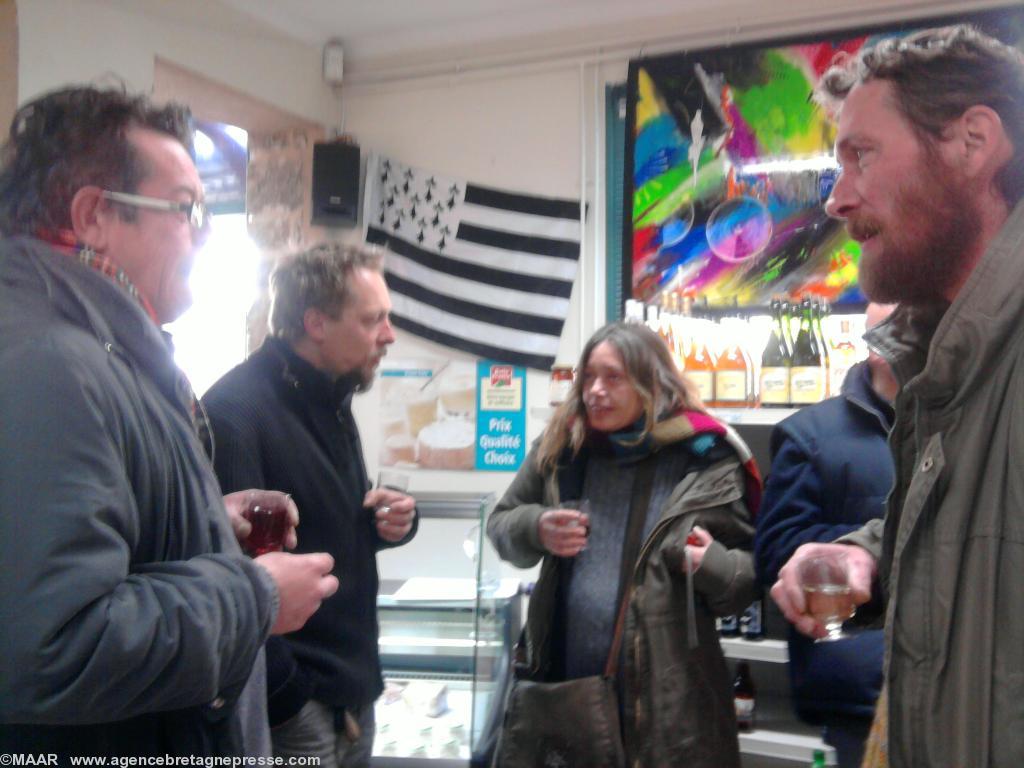 Seb Moreau lors du vernissage