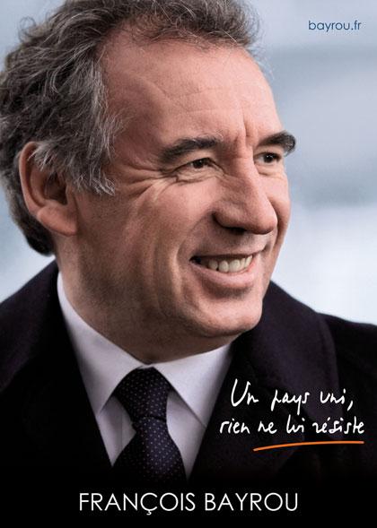 Affiche de campagne de François Bayrou