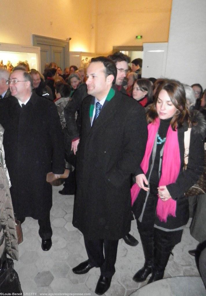 L\'exposition a été inaugurée en la présence de l\'Ambassadeur d\'Irlande.