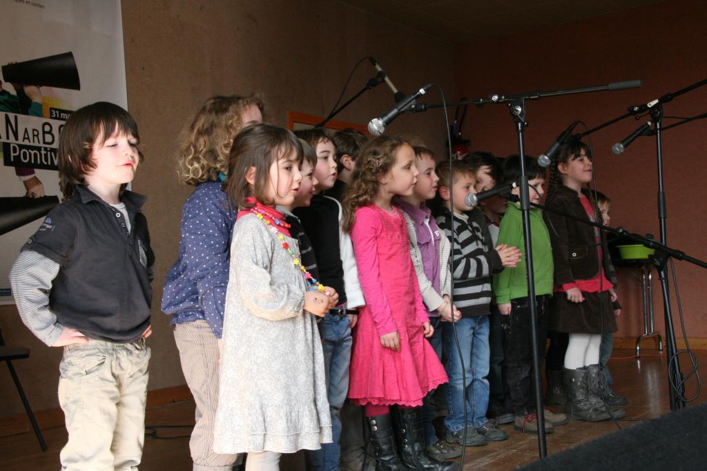 Les enfants des écoles ont participé aux éliminatoires(7 écoles de la région)