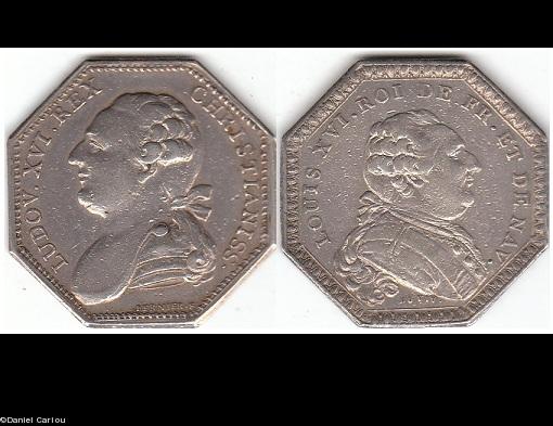 Rectos des jetons de la photo précédente : Louis XVI. Rectos des jetons de la photo précédente : Louis XVI.