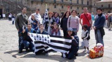 Première rencontre des Bretons d\'Espagne à Santiago de Compostela le 16 mai 2010.