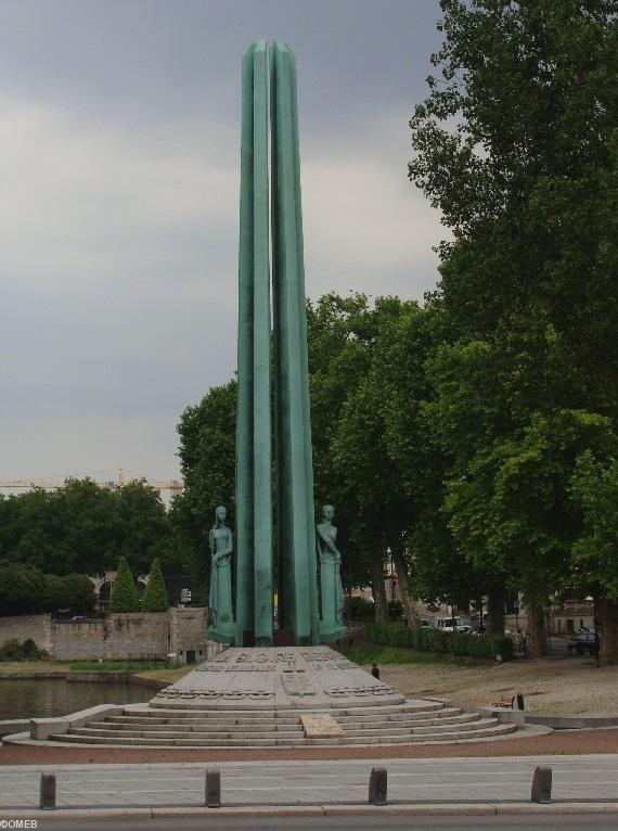 Le monument aux Cinquante Otages à Nantes.